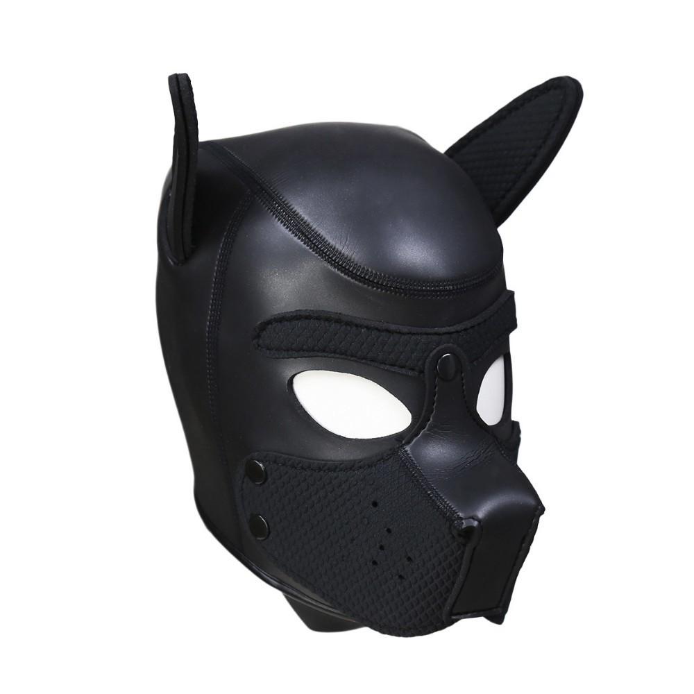 Sexy Dog BDSM Bondage Puppy Play Hoods Slave Rubber Pup Mask Fetish Adult Games Couples SM Flirting Games Toys For Erotic
