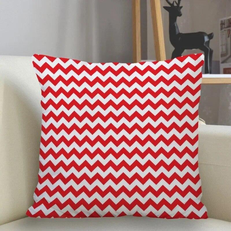Striped Color Pillowcase Square Cover Zipper