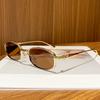 New retro style small box metal European and American trends men and women fashionable outdoor sunscreen versatile street shot sunglasses