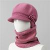 Wool Hat Women's Autumn and Winter Fleece Warm Hat, Ear Protection, Cold Protection, Thickened Knitted Hat