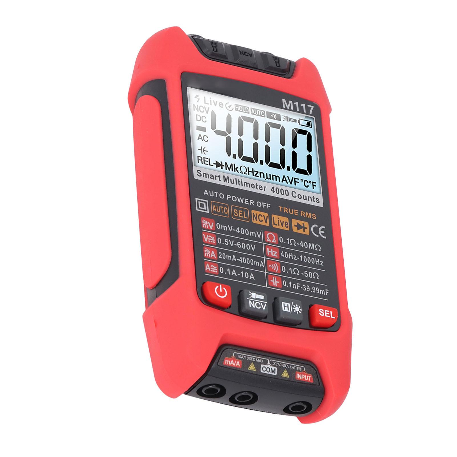 

Digital Multimeter Voltage Tester Kit 4000 Counts Automatic High Accuracy Intelligent Maintenance