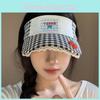 Printed Black Checkered Summer Sun Hat Outdoor Sunshade Breathable Duckbill Cap