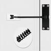 All Black/Silver Square Automatic Door Closer Spring Door Closing Device Force Adjustable Convert Hinged Doors To Self-Closing
