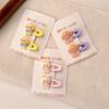 2pcs New Product Cute Cute Cute Puppy Hairpin Cartoon Broken Hair Side Bangs Hairpin Sweet Hair Accessories Headgear