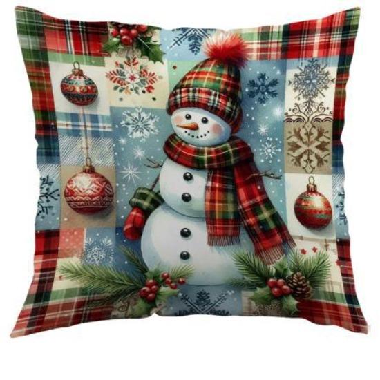 

Рождественская наволочка Праздничное украшение Домашняя диванная подушка Наволочка Набор из 4 штук 45*45cm