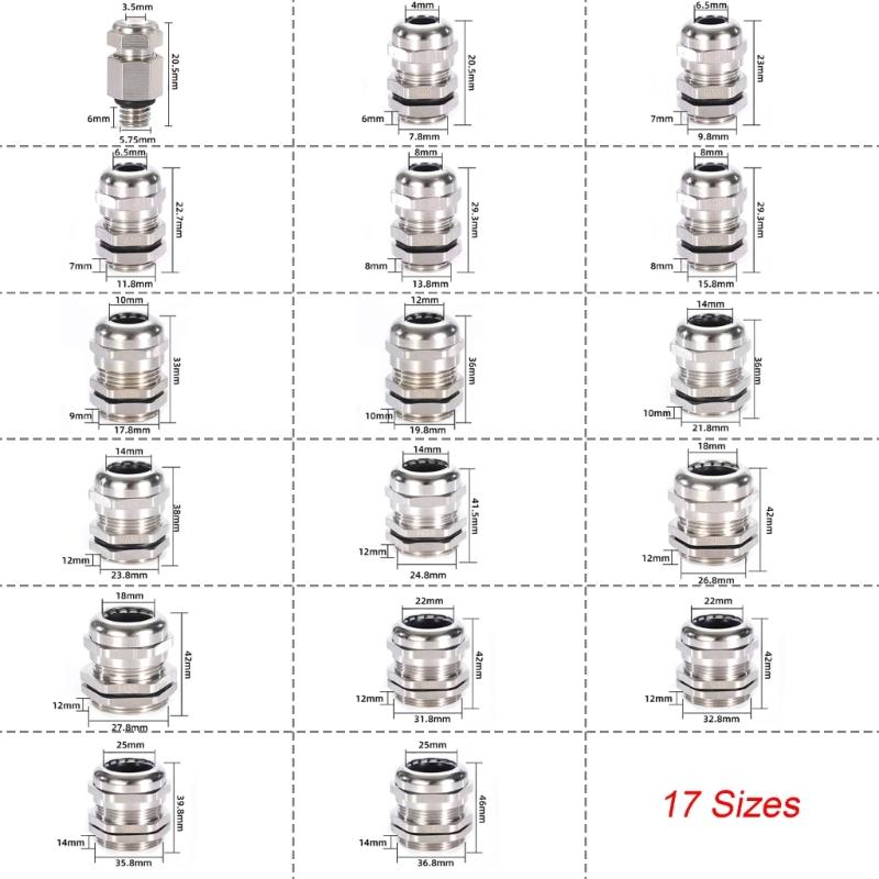 3pcs Erosion Resistant Cable Connector Quick Install Waterproof Fitting for Commercial Building Electrical Projects