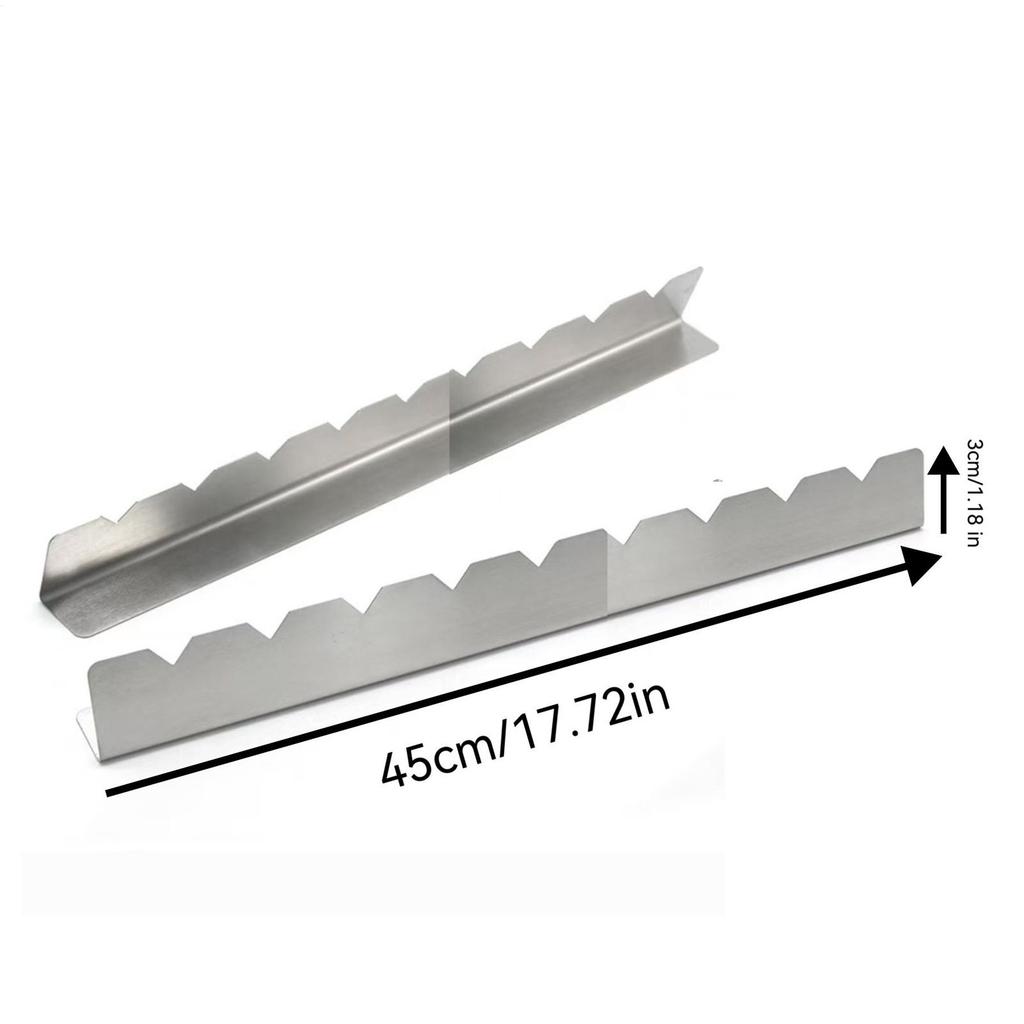 BBQ Skewers Rack 2-Piece Stainless Steel BBQ Skewer Rack Heat-Resistant Barbecue Stand Grilling Tools for Meat Vegetable BBQ