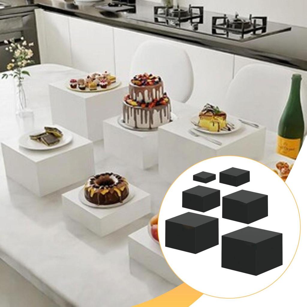 6 Acrylic Cupcake Buffet Risers for Action Figures, Catering, Desserts, And Cosmetics.