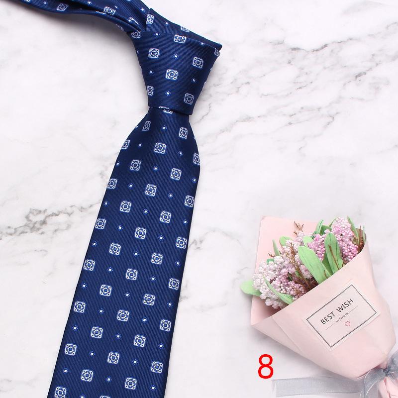 Rael Business Series Tie 8Cm Polyester Silk Business Suit Jacquard Tie Bulk Tie