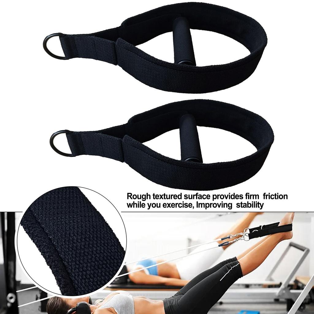 Polar Fleece Double Loop Straps Yoga Straps Circle Foot Straps