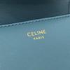 CELINE Triomphe Compact Wallet Tri-fold Wallet Leather blue/GoldHardware