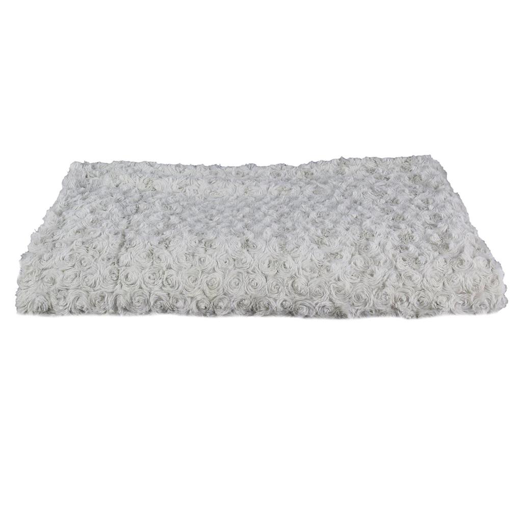 Les Trésors De Lily [Q4752] - Designer Throw 'Scarlett' Light Gray (bed of Roses) - 120x150 Cm