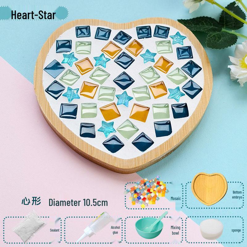 Handmade Mosaic Coaster DIY Kit for Students – Perfect for Mother's Day & Kindergarten Activities
