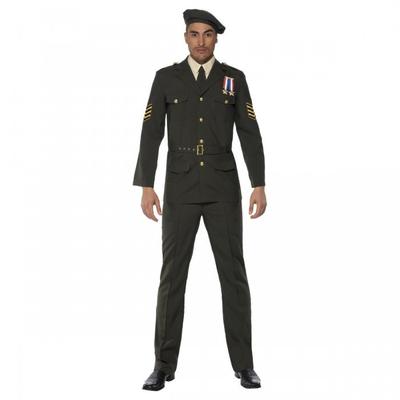 Smiffys Mens Wartime Officer Costume Set