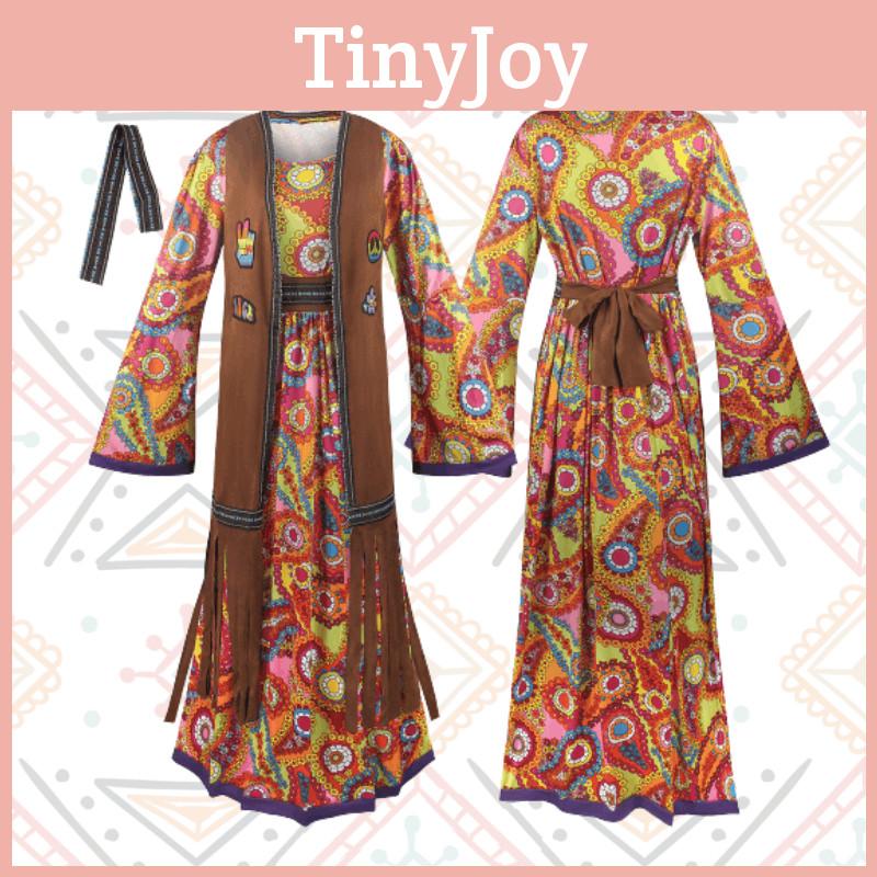 Original Tribal Goddess 70s Retro Disco Cosplay Costume For Halloween