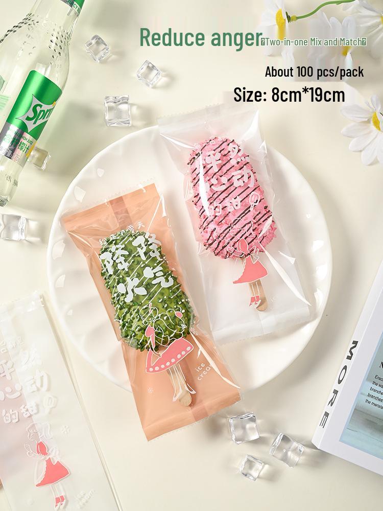 Bolsas Transparentes Auto-Sellantes para Helados y Paletas Hechos a Mano