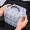 Large Capacity Toy Car Display Shelf Transparent Design Necklace Organizer Case  Bead Organizer