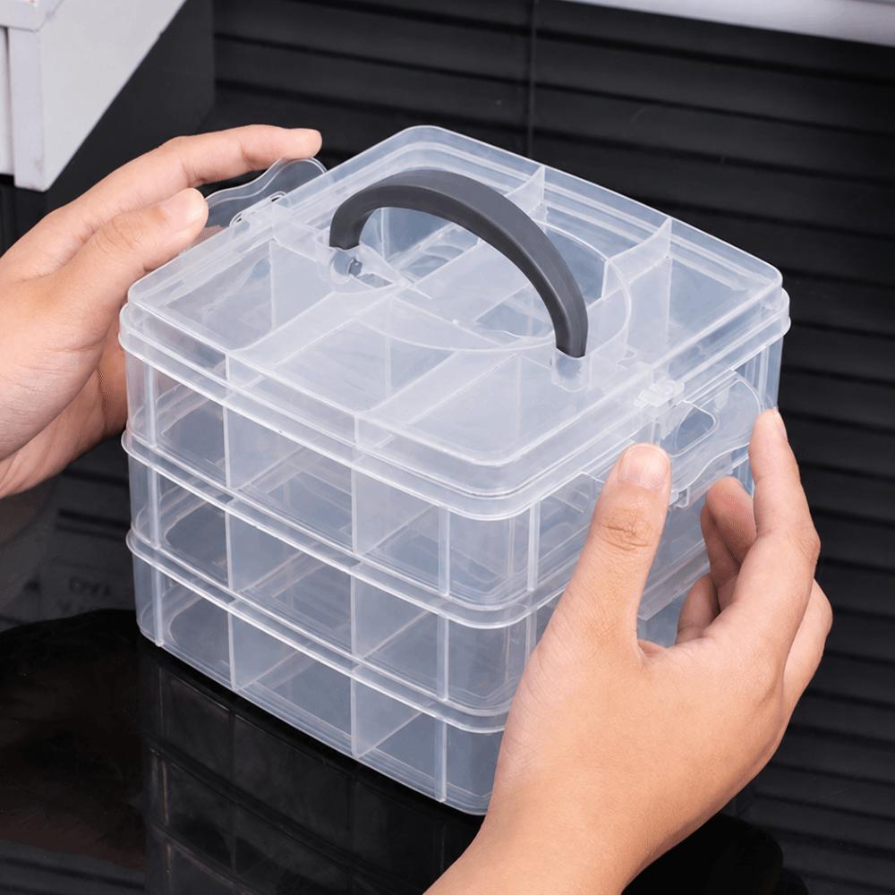 Large Capacity Toy Car Display Shelf Transparent Design Necklace Organizer Case  Bead Organizer