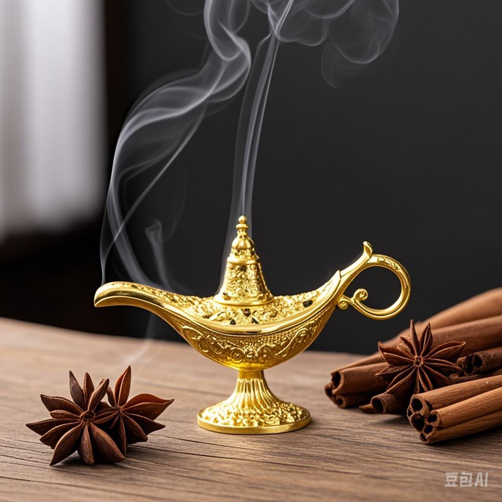 Hot Sale 1PC NEW Alloy Hollow Legend Aladdin Magic Genie Lamps Incense Burners Retro Wishing Oil Lamp Home Decor Gift