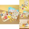 Fun Wooden Simulation Burger French Fries Beverage Kid Toy Set For Kids Learning And Imagination