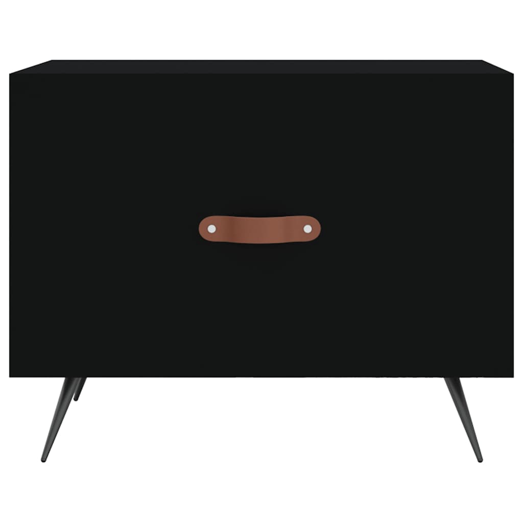 Coffee Table Black 50x50x40 Cm Particleboard