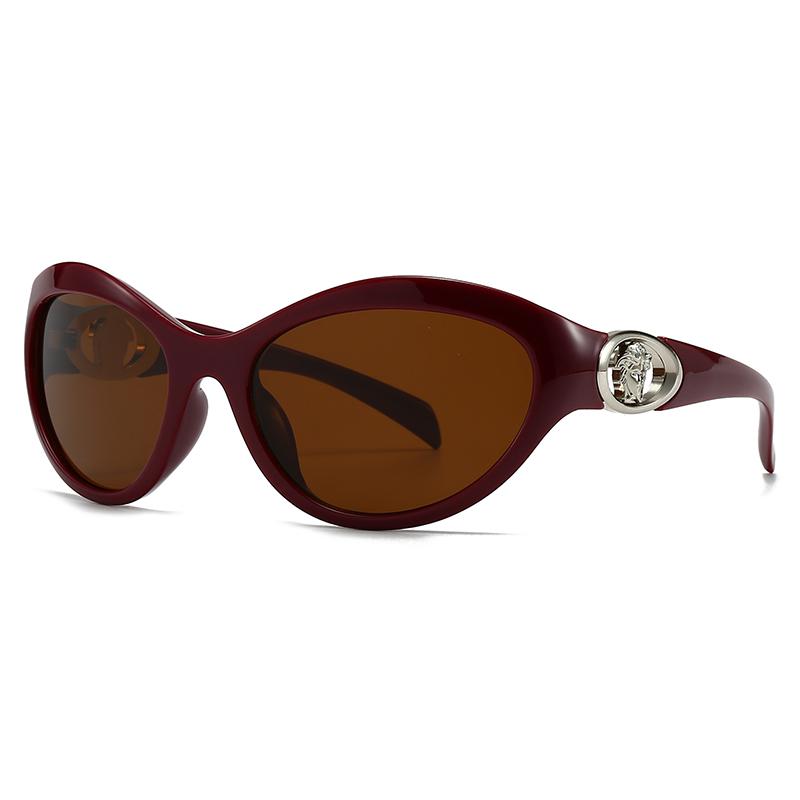 Foreign Trade Cross-Border Modern Sunglasses European and American Street Photography Ins Popular Model Cat-Eye Sunglasses for Women Lh272
