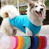 Dog T-Shirt Spring Summer Cotton Plain Vest for Small Medium Large Dogs Pet Supplies