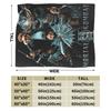 Mortal Kombat 2 Duotone Fighters Blanket Cover Velvet Lightweight Throw Blanket for Outdoor Travel Bedspread