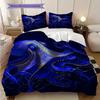 Octopus Pattern Bedding Quilt Set Quilt Cover Pillowcase Home Decoration Birthday Gift (1 * Duvet Cover + 2 * Pillowcase, Without Core)