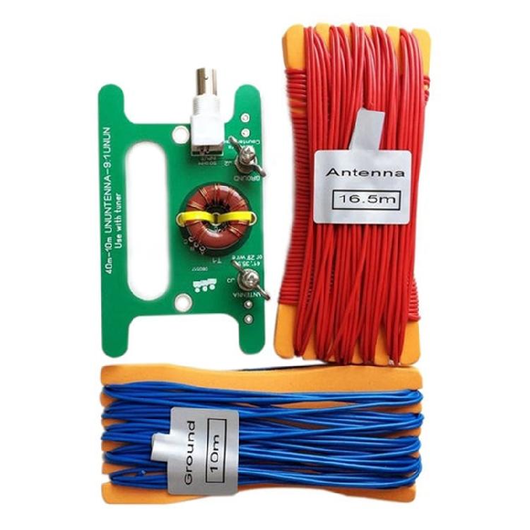 Portable Balance Unbalance Ununtenna 10W BALUN 9:1 Tuner Long Cable for-SDR