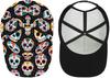 Colorful Floral Skull Print Hat Baseball Cap Hat Snapback for Men Women Ladies Hip Hop Trucker Cap Dad Hat