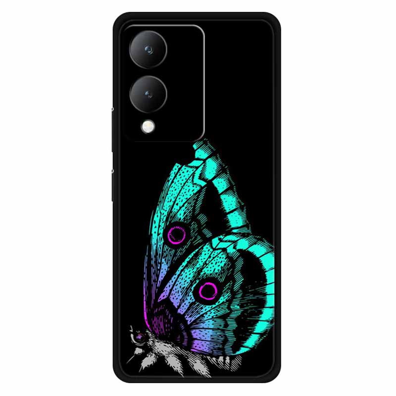 Fundas For Vivo Y17s 4G Case Silicone Wolf Lion Soft TPU Phone Covers for Vivo Y17s 2023 Y 17s Bumper Coque for VivoY17s Black