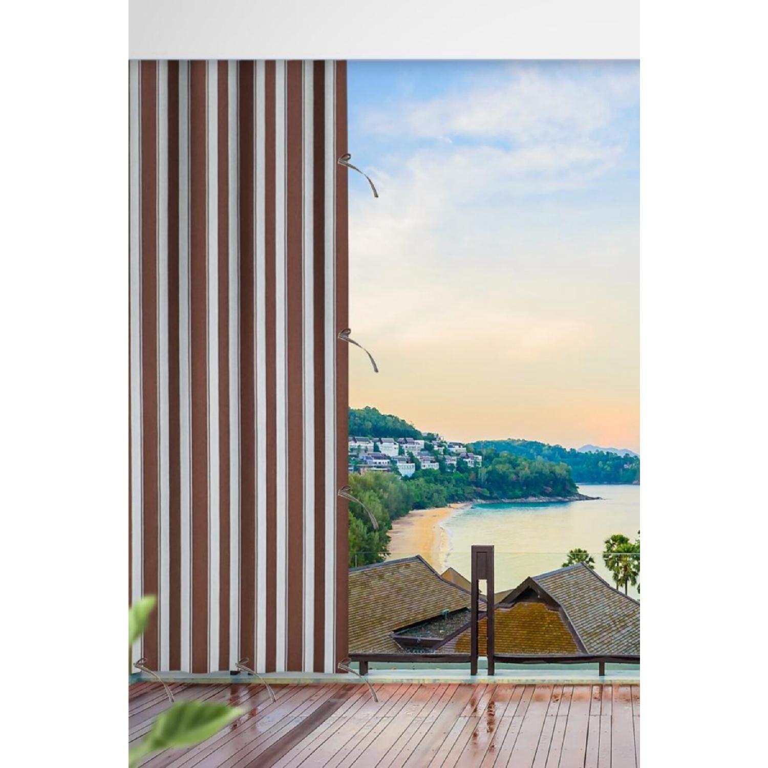 

Enxboy Elective Balcony Curtain Balcony Twande Coffee White- 120 x 250