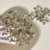 2/50pcs Y2K Silver Star Hair Clips for Girls Filigree Star Metal Snap Clip Hairpins Barrettes Hair Jewelry Nickle Free Bobby Pin