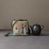 Vintage Portable Storage Bags Teaware Drawstring Bag Multifunctional Outdoor Travel Tea Set Teapot Teacup Cloth Storage Bags New