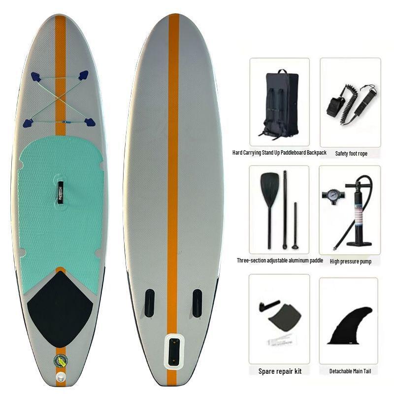 Inflatable Stand-Up Paddleboard: Thickened, Double Layer, Wear-Resistant Parent-Child Design for Racing and Leisure