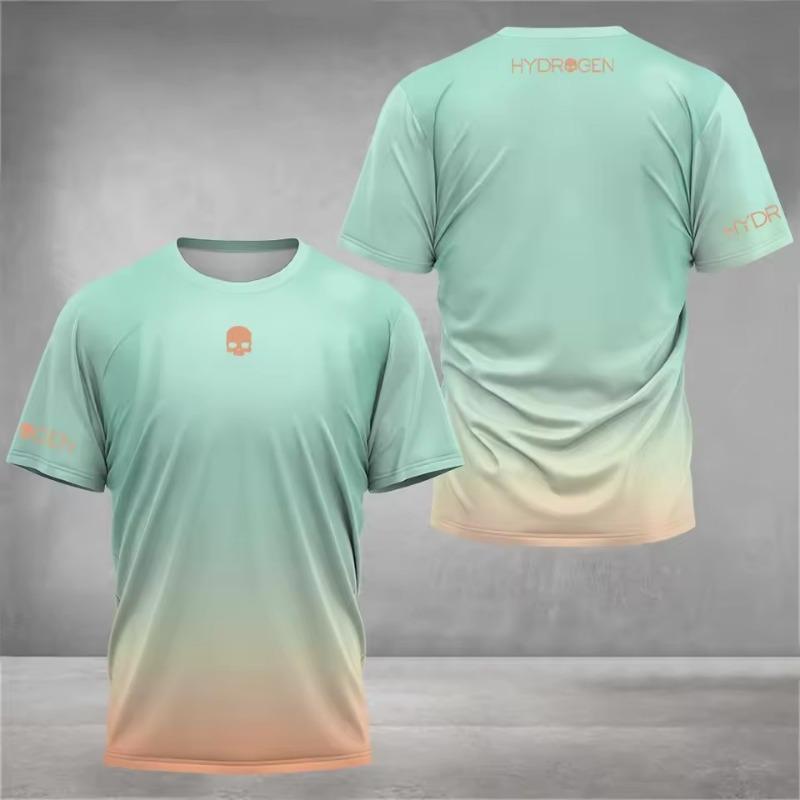 High Quality Unisex Printed Tennis T-Shirt Summer Quick-Drying Badminton T Shirts Casual Loose Men's Short Sleeve Clothing