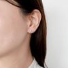 Vendome Aoyama Earrings K10 White Gold White Topaz AJBA2360 TH [Official]