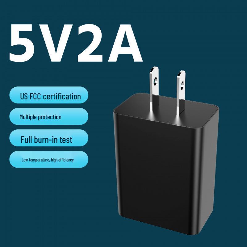 3C Certified USB Charger: 5V2A Fast-Charging Adapter with 5V1A Plug for Mobile Phones (US Standard)