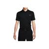 Nike Solid Color Breathable Short Sleeve Polo Shirt Men tops Black FB5297-010