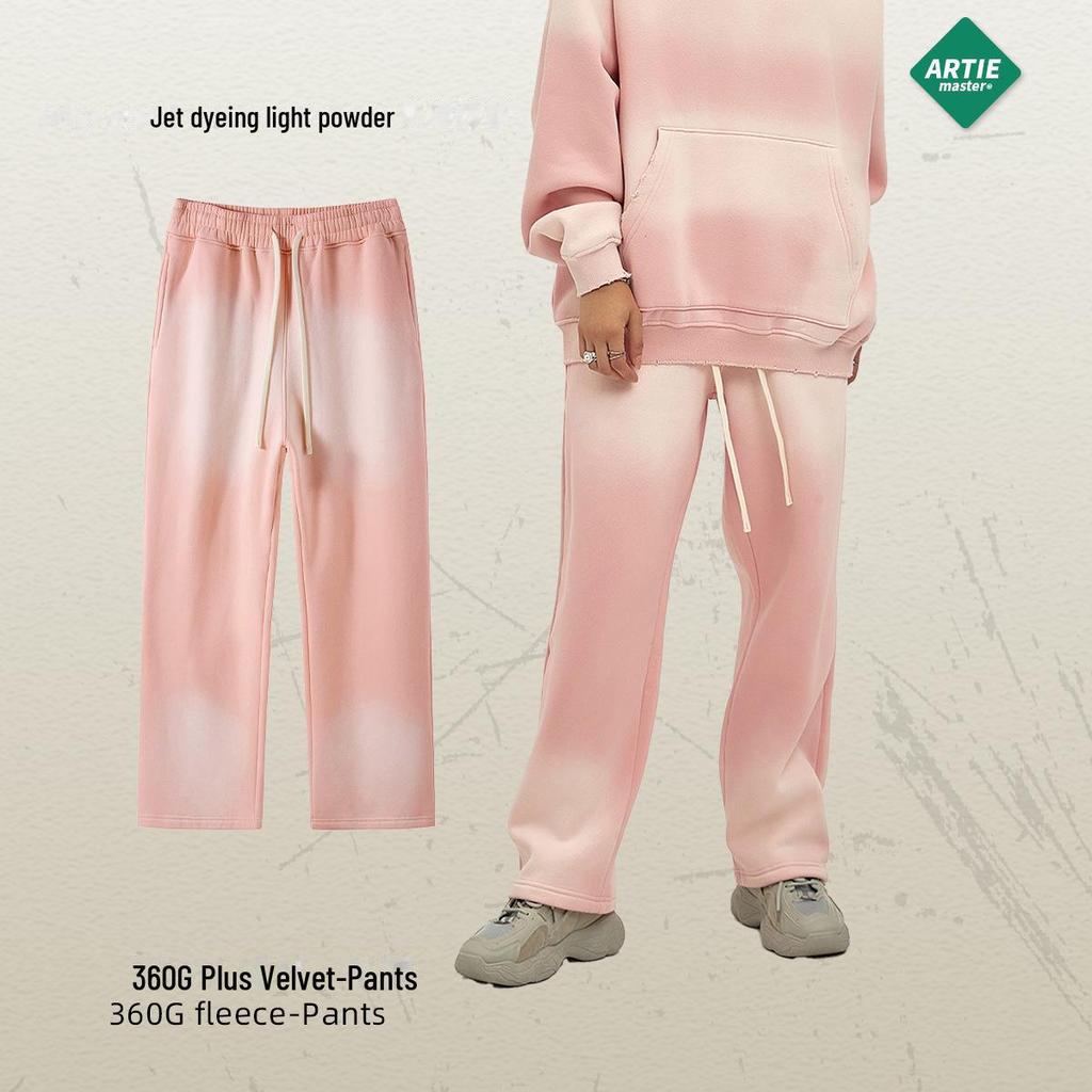 ARTIE Men's 2023 Fall/Winter Spray-Dyed Washed Sweater & Pants Set