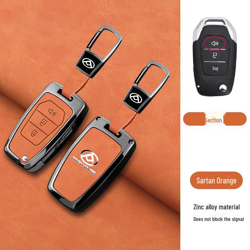 Capa de Chave SAIC Maxus D90 para Carro Maxus G50 2019 Feminino, Carcaça de Metal de Alta Qualidade com Fivela.