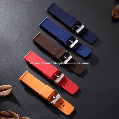 Soft Silicone Watch Strap 16mm 18mm 20mm 22mm 24 for Omega Wristband Quick Release Candy Color Watchbands for Men Women Bracelet