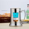 1Pc 450/560ml Edelstahl Retro Bier Becher Isolierte Wein Glas Becher Polieren Bier Tee Trinken Tasse gothic Küche Bar Drink