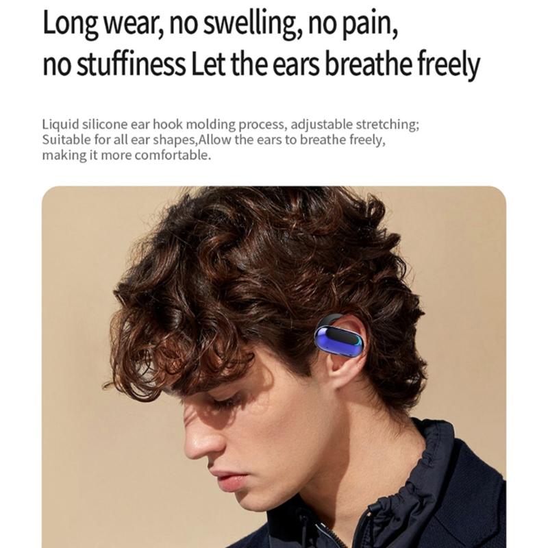 Highly Fidelity Bluetooth-compatible 5.3 Earbuds with Earhook ,10M Distance Wireless Earbuds Waterproof Sport Headphones