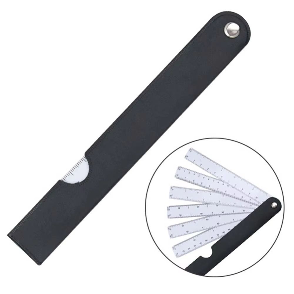 5 Blades Fan Shape Scale Ruler Drawing Tools Scale Ruler Clothing Ruler Foldable Rulers  Stationery