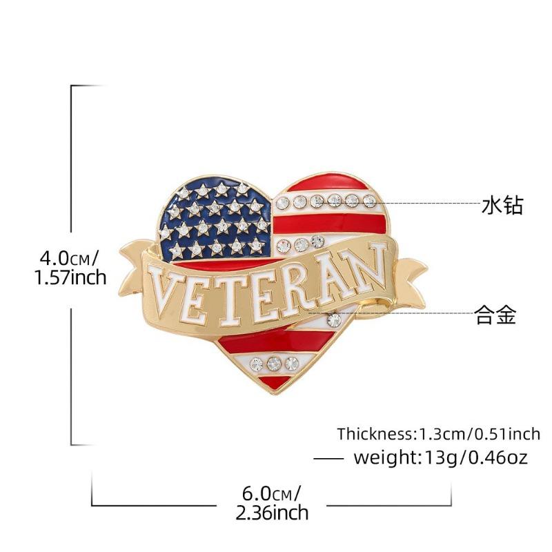 Founding Week Commemorative Brooch Independence Day Patriotic Medal Corsage Accessories
