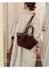 2026 Women's Retro Suede Tote: Large Capacity, Versatile Single Shoulder Bag for Autumn/Winter Commuting