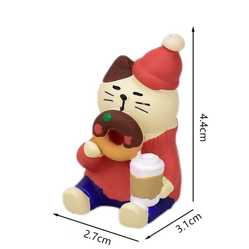 1pc Scene Decoration Christmas Series Bookshelf Decorationt Collectible Home Decoration Garden Resin Craft Toy Bonsai Ornaments