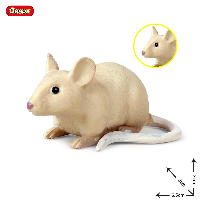 Oenux Simulation Wild Muroid Animal Squirre Mouse Sugar Glider lMarmot Rat Chinchilla Model Action Figures Lovely PVC Kids Toy